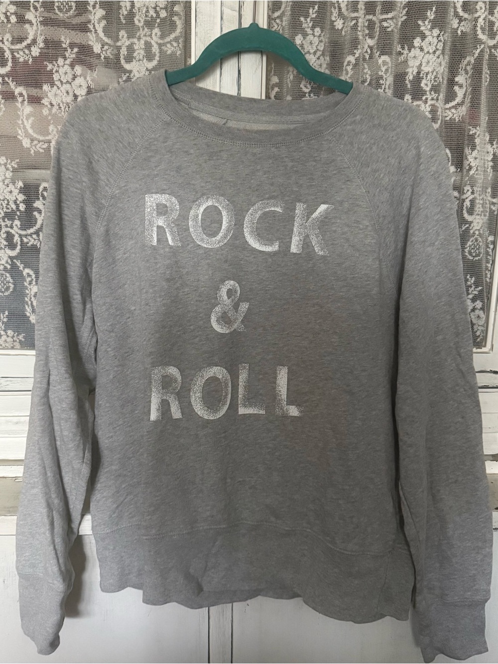 Zadig & Voltaire Grey Graphic Tee with White Label